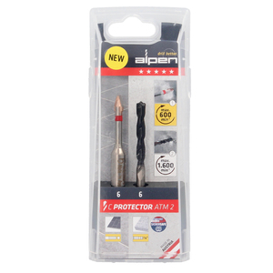 Punta da trapano Alpen per piastrelle in gres porcellanato molto duro Ø 6 mm. Kit 2 punte da trapano - Product Image 4