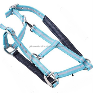 Nylon Horse Halter épaissi réglable avec rembourrage rembourré équipement de cheval de course double ton Nylon Halter horse - Product Image 6
