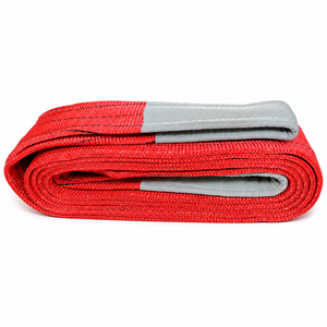Eslinga Plana Doble Provina de 5 Toneladas, 125 mm, 4 m, de Poliéster de Alta Resistencia, Construcción de Doble Capa, Accesorios de Acero, Tipo Ojo-Ojo, Industrial - Product Image 1