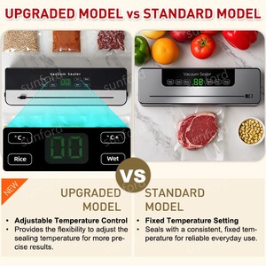 آلة تفريغ الهواء وختم الطعام قابلة لضبط درجة الحرارة بقوة 120 واط مصنوعة من البلاستيك ABS لتخزين طعام طازج لفترة طويلة - Product Image 2