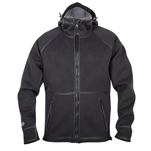 Sweat à capuche imperméable et coupe-vent en néoprène pour homme, imprimé brodé, écologique, noir, nouvelle taille 2023 - Product Image 1