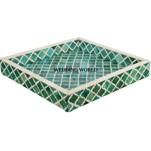 Rectangle Forme Ensemble De Deux Designer Plateau De Chocolat À La Main Vente Chaude Restaurant Ware En Gros De Luxe Nouveau Plateau De Chocolat - Product Image 5