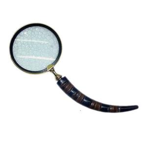 2025 artisanat indien lumière LED dispositif de lecture Vintage oeil verre qualité laiton nouveau Design Antique Bronze loupe métal - Product Image 2