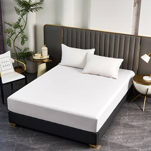 Drap-housse 100% coton, 200 fils, doux et lavable en machine, tissu naturel, literie - Product Image 2