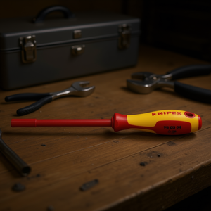 Knipex VDE Burnished Nut Driver with <b>Screwdriver</b> Handle - Product Image 3