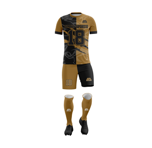 OEM Custom Men's Soccer Jerseys 100% Polyester Sublimated <b>Football</b> Uniform Set Sports Kits for Training and Matchwear - Product Image 3