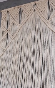 Macrame Curtain, Macrame Bohemian Curtains, Macrame Window Curtain, Macrame <b>Door</b> Curtain, Boho Decor - Product Image 2