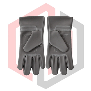 ถุงมือกันความร้อนสูง สีเทา วัสดุสั่งทำพิเศษ ป้องกันไฟและความร้อน ใช้งานทั่วไป ทนทาน หนา 7 ออนซ์  ข้อมือถัก - Product Image 5