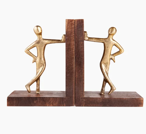 AK латунные металлические подкладки в форме человека, набор 2 в черном, по лучшей цене, подкладки для библиотечного декора - Product Image 6