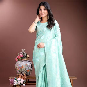SOOTRA Astita Designer Saree en soie de coton Grossiste de vêtements indiens et pakistanais à Hyderabad - Product Image 1