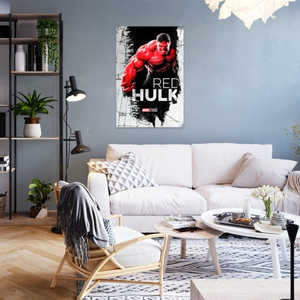 Poster Captain America de Marvel Brave New World, design moderne avec Hulk rouge pour décoration murale - Product Image 2