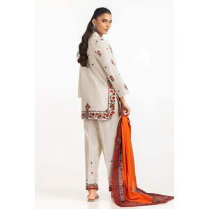 เสื้อเชิ้ตและกางเกงลำลองพิมพ์ลายผ้าแคมบริค 3 ชิ้น พร้อมผ้าพันคอ รุ่น IPST-SCF-77400 - Product Image 6