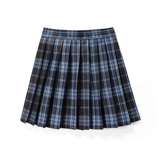 Summer Women High Waist Pleated Plaid Skirts Mini Tennis Skirt JK Japanese School Uniform Short A-Line Mini Skirt Girl