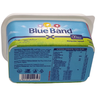 Pot en plastique réutilisable de 500 ml avec couvercle, imprimé sur mesure, pour beurre, margarine, huile d'olive, emballage de cuisine recyclable
