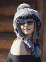 Kozak Chapeau chaud original avec pompons Tissu agréable à armure épaisse de haute qualité LaVitta pour le voyage