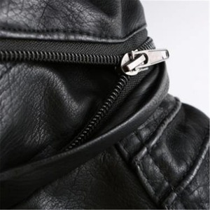 แจ็คเก็ตหนัง PU สำหรับผู้ชาย, เสื้อโค้ทหนังเทียม7XL 6XL เสื้อโค้ทไบค์เกอร์รถจักรยานยนต์ลำลองแจ็คเก็ตหนังสีทึบ7XL 6XL ไซส์ใหญ่สำหรับผู้ชาย - Product Image 3