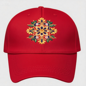 Gorra de béisbol de algodón con flores bordadas en 3D hechas a medida para hombres y mujeres Logotipo destacado para deportes Actividades en la playa Protección solar - Product Image 6