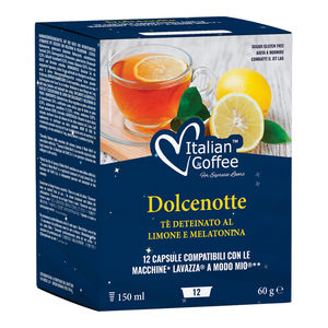 12 cápsulas de té descafeinado de limón y melatonina compatibles con Lavazza A Modo Mio* - Product Image 1