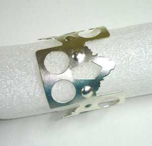 ห่วงใส่ผ้าเช็ดปากขนาดเล็กดีไซน์คลาสสิกใช้สำหรับตกแต่งบ้านงานแต่งงาน - Product Image 2