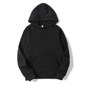 2025 Unisex 100% algodón pulóver Sudadera con capucha cálido polar invierno Casual Streetwear Sudadera con cuello con capucha liso teñido hombres Sudadera con capucha - Product Image 1