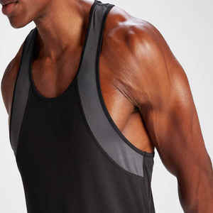 <b>Men</b> Gym <b>Singlet</b> Stringer Muscle Fit Tank Tops Fitness Workout Shirt Custom Design <b>Men</b> Gym Workout <b>Men's</b> Tank Tops - Product Image 4