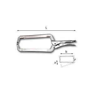 Alicates de presión Usag Long C-Clamp con mandíbula de bloqueo, herramienta de alta calidad - Product Image 1