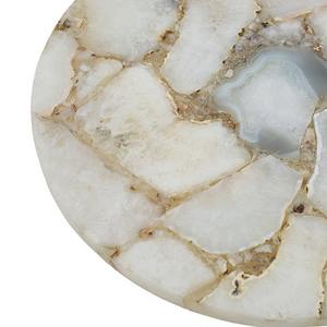 Luxury Agate Stone <b>Cake</b> <b>Stand</b> With Gold Brass Pillar Base Modern Round <b>Marble</b> Dessert Pedestal for High End Wedding Events Gifts - Product Image 5