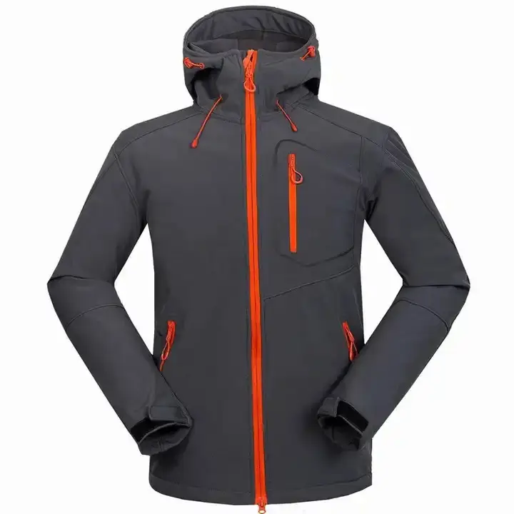 Hoge Kwaliteit Custom Design Waterbestendigheid Polyester Stof Nieuwe Heren Winter Noord Softshell Face Jack Met Rits Zakken F