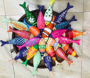 Figurine de poisson en bois naturel faite à la main pour créer des vibrations élégantes à la maison - Product Image 6