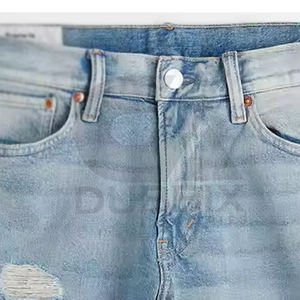 กางเกงยีนส์ขาสั้นสำหรับผู้ชายกางเกงขาสั้นแฟชั่นสำหรับผู้ชายกางเกงยีนส์ระบายอากาศได้ดี - Product Image 4