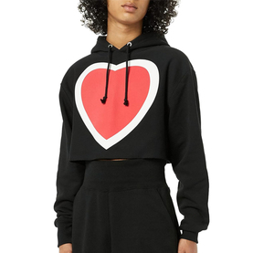 Sudadera con capucha corta personalizada para mujer con logotipo OEM, jersey de manga larga de talla grande para otoño e invierno, Top liso con capucha a la venta - Product Image 1