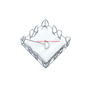 ที่ใส่กระดาษเช็ดปากโลหะสีโรสโกลด์ที่ทันสมัยพร้อมที่ใส่กระดาษทิชชูตกแต่งทันสมัยสำหรับโต๊ะอาหารและร้านอาหาร - Product Image 2