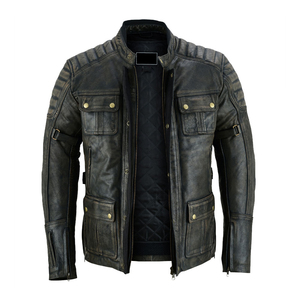 Veste de moto en cuir de mouton véritable pour femmes, veste courte en cuir véritable pour femmes, style bombardier, mode printemps, vente en gros - Product Image 5