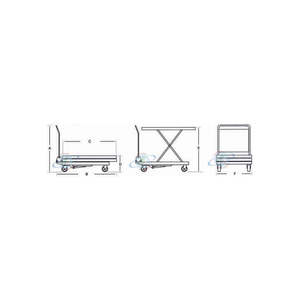 Plataforma Elevadora de Tijera con Ruedas de Gran Capacidad (500 kg) - Product Image 2