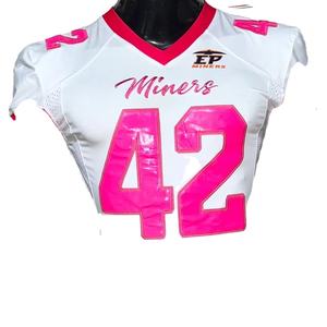 Maillot de football américain maillot de fan sublimation parent matériel broderie sergé grande taille soutien personnalisé fabriqué en usine - Product Image 1