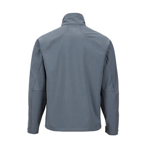 Vêtement d'extérieur unisexe personnalisé imprimé, écologique, chaud, en softshell, col montant, respirant, fermeture éclair, coupe-vent, taille plus - Product Image 6