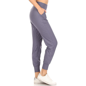 2025 pantalones formales de mujer a cuadros de alta calidad Pantalones de mujer de estambre de tela ajustados cintura elástica Casual a cuadros - Product Image 3