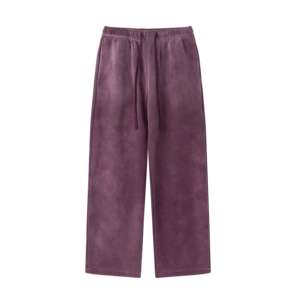 Pantalon décontracté surdimensionné en molleton de coton français, lourd, écologique, respirant, antistatique, mi-évasé, délavé au soleil, ample et droit - Product Image 5