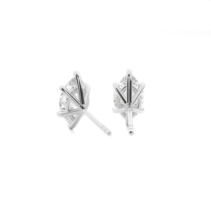 Pendientes de Oro Blanco de 18 Quilates con Diamantes Cultivados en Laboratorio, Corte Marquesa de 1 Quilate, para Mujer, Joyería Fina, Elegante Regalo de Boda - Product Image 4