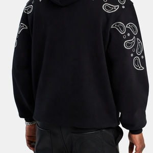 Sudadera con Capucha para Hombre, Antiarrugas, Elegante, Duradera, 100% Algodón, con Pedrería, Transpirable, de Secado Rápido, de Forro Polar para Otoño - Product Image 4