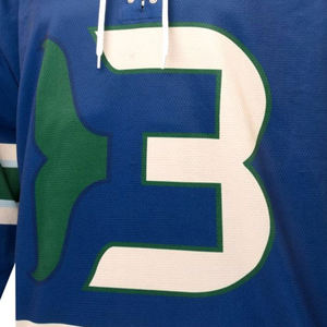 Uniforme de Hockey sobre Hielo Blanco Transpirable Personalizado 2025, Servicio OEM, Conjunto con Nombre y Número del Equipo Bordados, Jersey en Blanco 100% Poliéster - Product Image 6