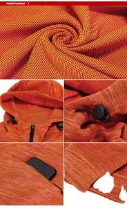 Wholesale Unisex Custom 350gsm Full <b>Zip</b> Hoodie Oversized Winter Warm Puff Print 3D Pattern Heavyweight Fleece Shirt - Product Image 2