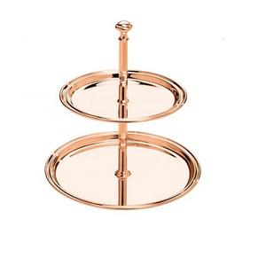 Soportes para Pasteles de Metal con Acabado en Oro Rosa, Diseño Moderno para el Hogar, Hotel, Repostería, Restaurante, Soporte para Pasteles de Mesa para Cumpleaños - Product Image 1