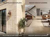 Dalles de marbre travertin jaune clair, pierre de sol polie, motif français, durable pour villa, extérieur, chambre, escalier, cuisine