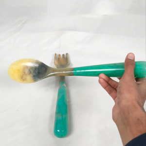 New Arrival Resin Salad Server Set Colorful Luxury Kitchen <b>Essentials</b> for Wedding <b>Home</b> & Party Use Dishwasher Safe High Discount - Product Image 1