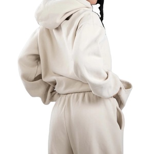 High Quality Heavyweight 500 Gsm <b>Hoodie</b> Wholesale Sweat Suits Unisex 100% Cotton Sweatpants and <b>Hoodie</b> Set Men - Product Image 6