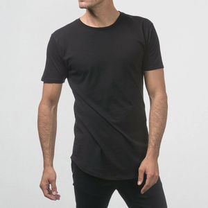 Fait sur mesure 100% coton blanc plaine palangre t-shirt Slim Fit hommes Vintage noir surdimensionné acide lavage t-shirt pour hommes - Product Image 2