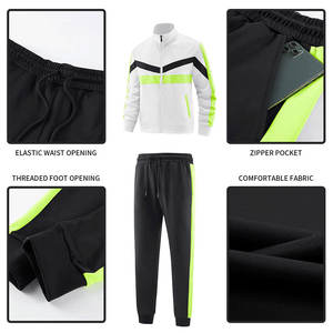 Último diseño personalizado Color chándal secado rápido tela suave hombres chándal uso al aire libre hombres chándal - Product Image 5