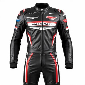 Combinaison de course en cuir pour moto homologuée CE, vente en gros de logo personnalisé 1PC/2PC, prix d'usine, équipement de sécurité pour moto, fabricant - Product Image 1
