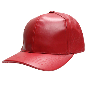 Nouvelle casquette de baseball en cuir véritable de haute qualité pour hommes et casquettes de vêtements décontractés en plein air de couleur unie 2026 - Product Image 1